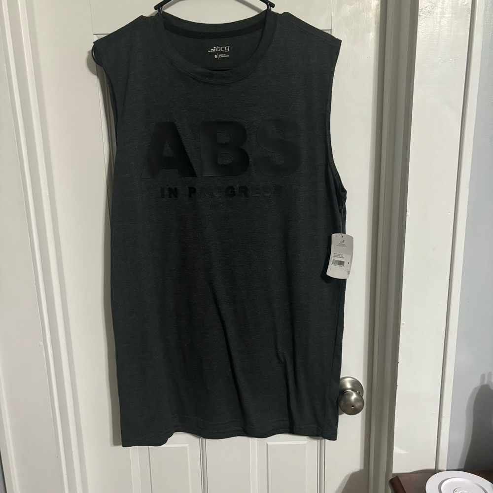 Black Sleeveless Graphic Tee